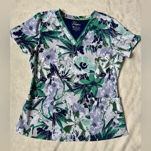 Premiere by Healing Hands Scrub Top - Amanda Print Top Morning Bloom - Medium